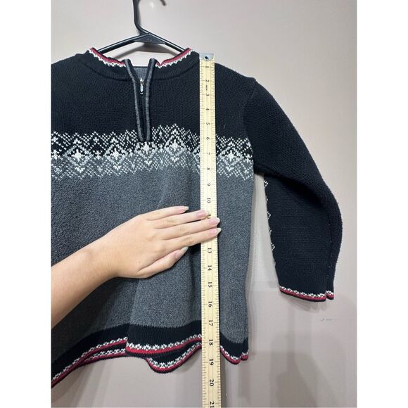 Hanna Andersson Fair Isle Holiday Nordic Sweater Little Boy's Size 6/7 - Picture 9 of 11